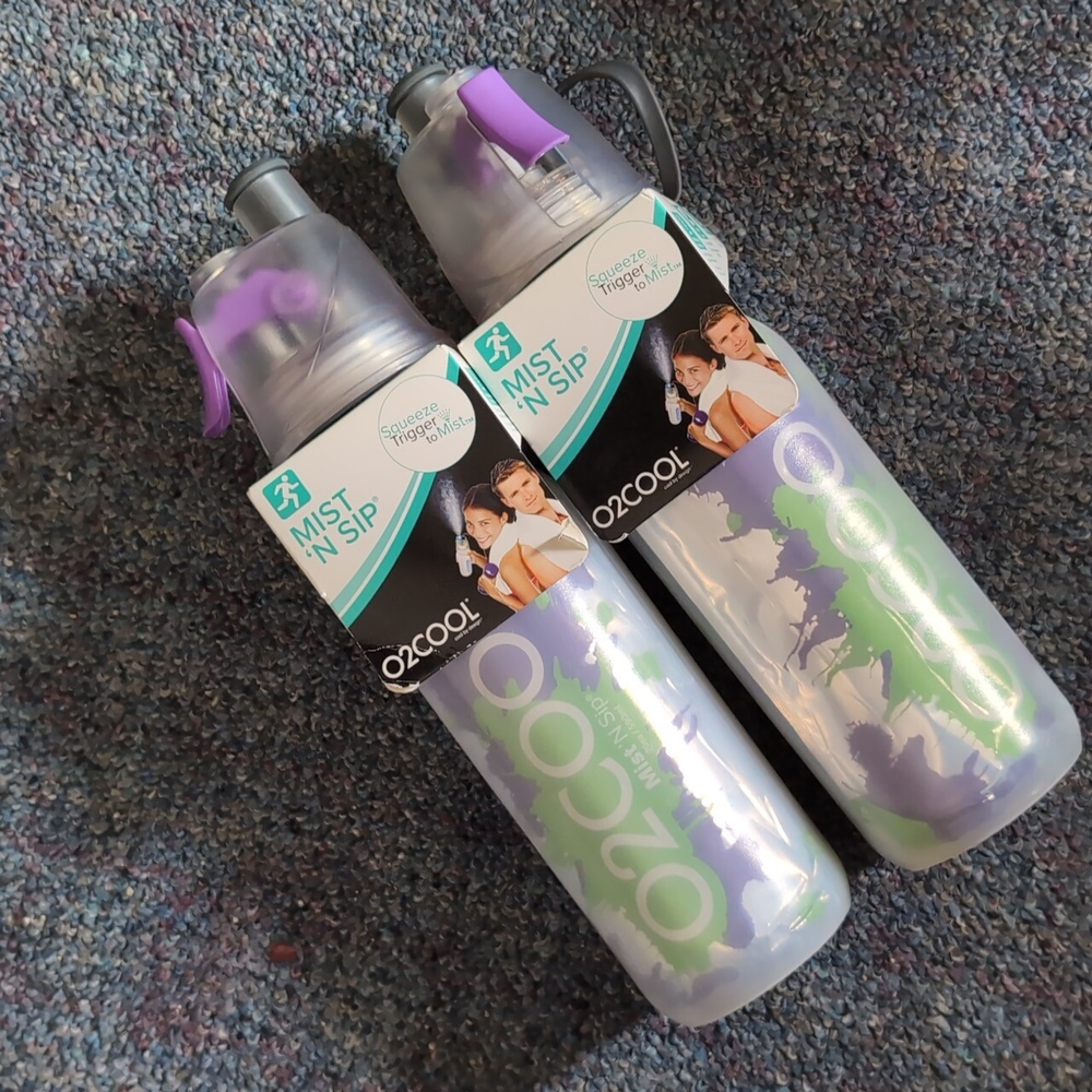 2 Pack O2COOL 20 ounce water, workout, hiking